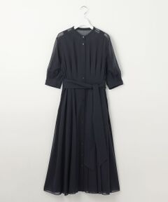 自由区 / ジユウク ロング・マキシ丈ワンピース | 【洗える】シアー ドレス