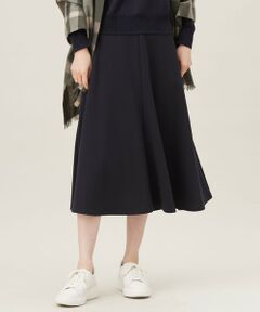 自由区 / ジユウク ミニ・ひざ丈スカート | 【セットアップ対応・洗える】ブークレダンボールフレア スカート