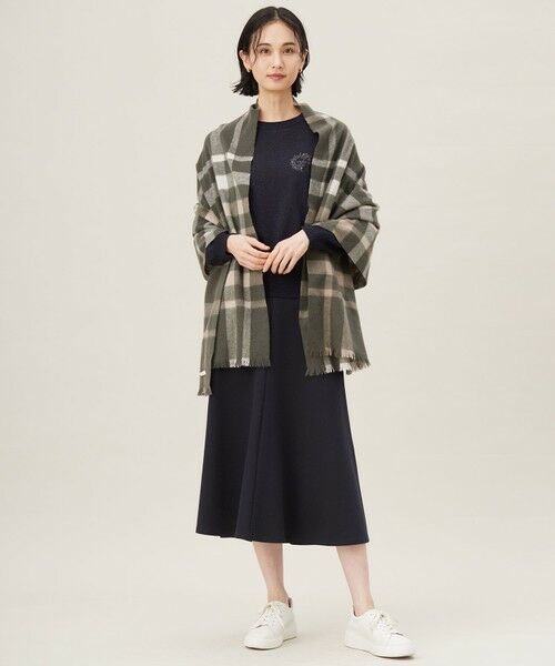 自由区 / ジユウク ミニ・ひざ丈スカート | 【セットアップ対応・洗える】ブークレダンボールフレア スカート | 詳細5