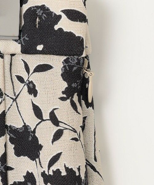 自由区 / ジユウク ミニ・ひざ丈スカート | 【洗える】リネンライクフラワープリント スカート | 詳細7