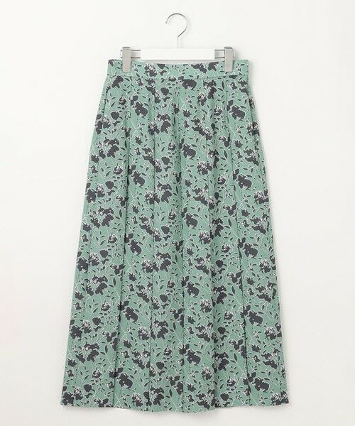 自由区 / ジユウク ミニ・ひざ丈スカート | 【洗える】リネンライクフラワープリント スカート | 詳細16