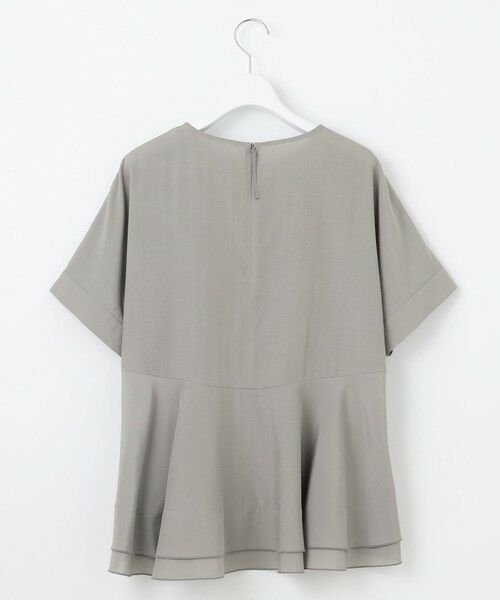 自由区 / ジユウク シャツ・ブラウス | 【洗える】ソフトリネンペプラム ブラウス | 詳細11