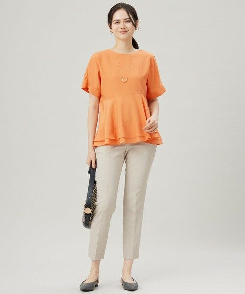 自由区 / ジユウク シャツ・ブラウス | 【洗える】ソフトリネンペプラム ブラウス | 詳細13