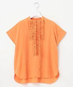 自由区 / ジユウク シャツ・ブラウス | 【洗える】ソフトリネンフリルディティール ブラウス