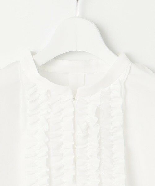 自由区 / ジユウク シャツ・ブラウス | 【洗える】ソフトリネンフリルディティール ブラウス | 詳細5
