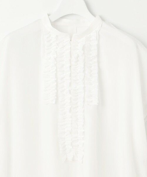 自由区 / ジユウク シャツ・ブラウス | 【洗える】ソフトリネンフリルディティール ブラウス | 詳細6