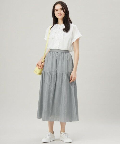 自由区 / ジユウク シャツ・ブラウス | 【洗える】ソフトリネンフリルディティール ブラウス | 詳細2