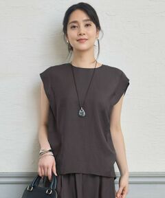 自由区 / ジユウク シャツ・ブラウス | 【カタログ掲載・セットアップ対応・接触冷感・UVケア・洗える】エアリーツイルノースリーブ ブラウス