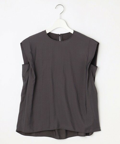 自由区 / ジユウク シャツ・ブラウス | 【カタログ掲載・セットアップ対応・接触冷感・UVケア・洗える】エアリーツイルノースリーブ ブラウス | 詳細13