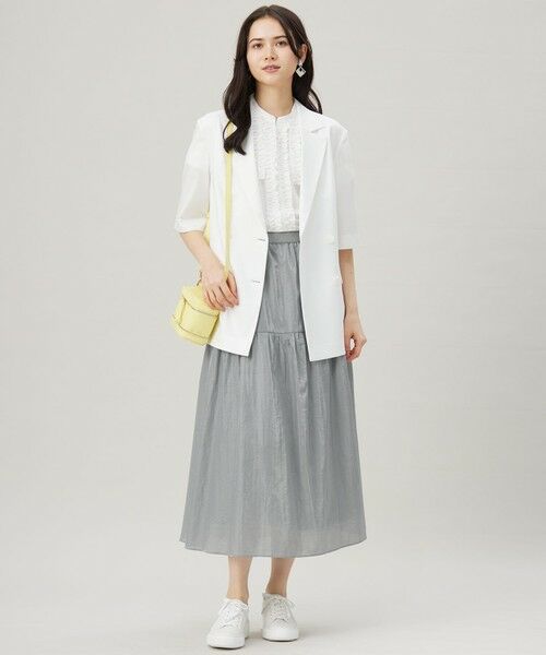 自由区 / ジユウク テーラードジャケット | 【洗える】ハーフスリーブ ジャケット | 詳細2