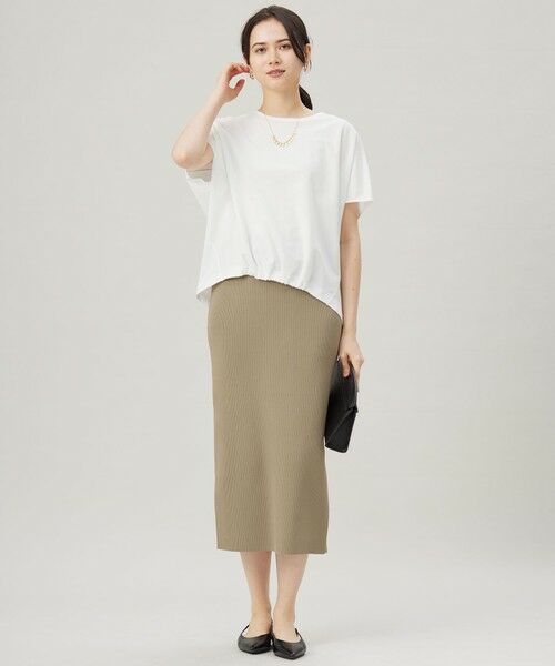 自由区 / ジユウク カットソー | 【接触冷感・UVカット・吸水速乾・抗菌防臭・洗える】ハイカウントフォルム Tシャツ | 詳細1