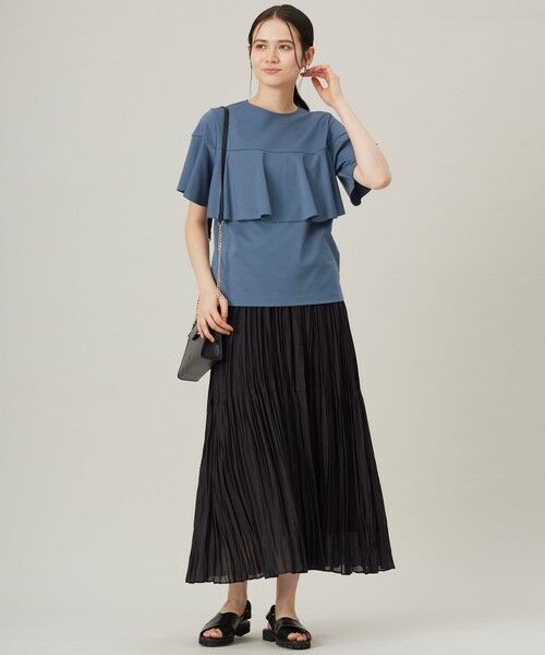 自由区 / ジユウク カットソー | 【接触冷感・UVカット・吸水速乾・抗菌防臭・洗える】ハイツイストポンチフレアディティール カットソー | 詳細15