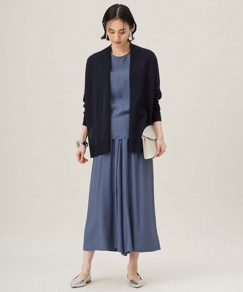 自由区 / ジユウク カーディガン・ボレロ | 【アンサンブル対応・洗える】ドライシアーファインゲージ カーディガン | 詳細10