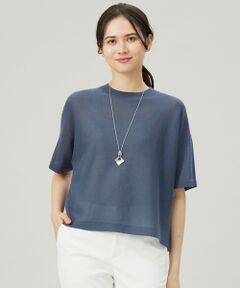 自由区 / ジユウク ニット・セーター | 【アンサンブル対応・洗える】ドライシアーファインゲージクロップド丈 ニット