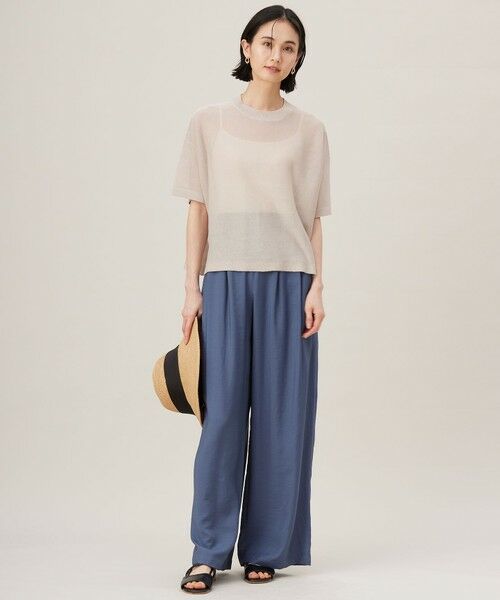 自由区 / ジユウク ニット・セーター | 【アンサンブル対応・洗える】ドライシアーファインゲージクロップド丈 ニット | 詳細2