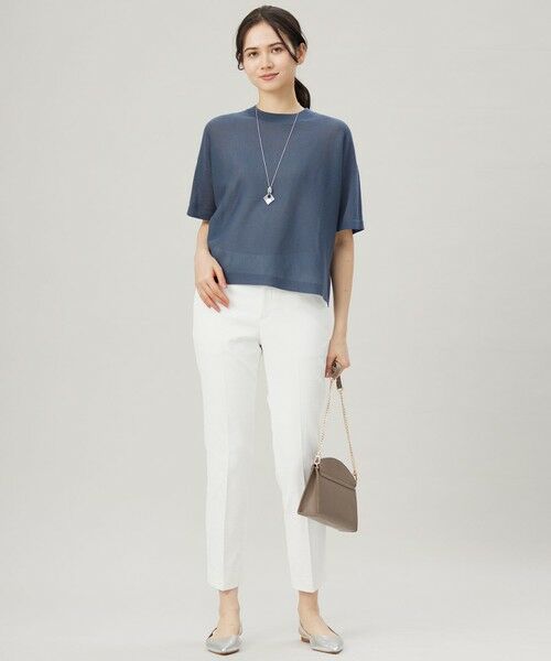 自由区 / ジユウク ニット・セーター | 【アンサンブル対応・洗える】ドライシアーファインゲージクロップド丈 ニット | 詳細5