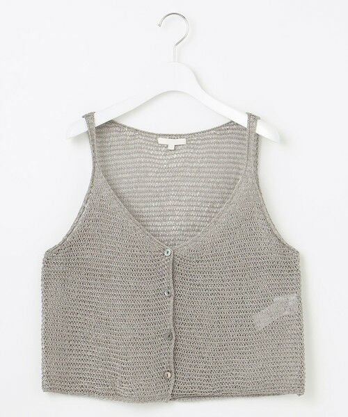 自由区 / ジユウク ベスト | クロッシェライクニット ジレ | 詳細4