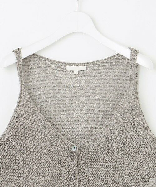 自由区 / ジユウク ベスト | クロッシェライクニット ジレ | 詳細6