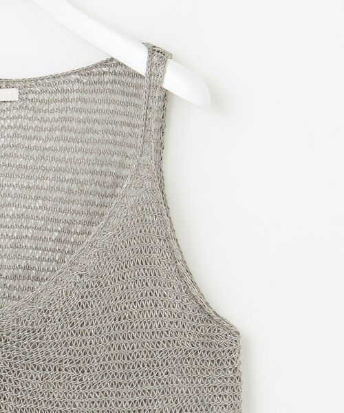自由区 / ジユウク ベスト | クロッシェライクニット ジレ | 詳細7