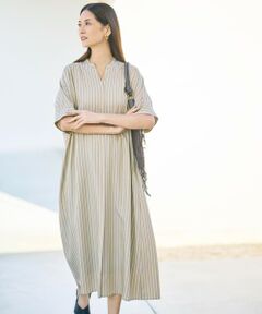 自由区 / ジユウク ミニ丈・ひざ丈ワンピース | 【定番人気・新色追加・1枚でサマになる】リヨセルポプリンシャツ ワンピース