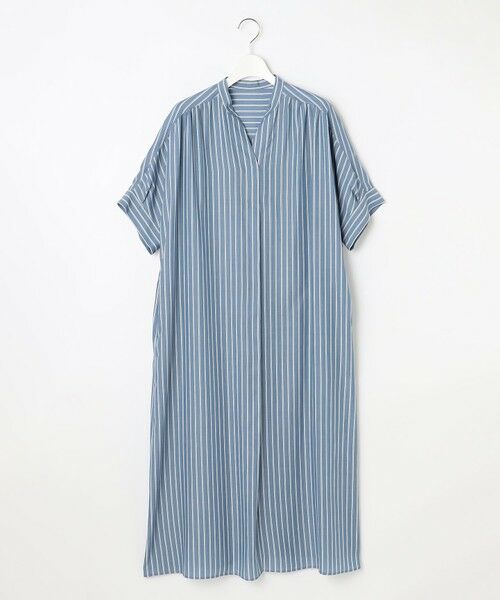 自由区 / ジユウク ミニ丈・ひざ丈ワンピース | 【接触冷感・UVケア・抗菌防臭・洗える】リヨセルポプリンシャツ ワンピース | 詳細4