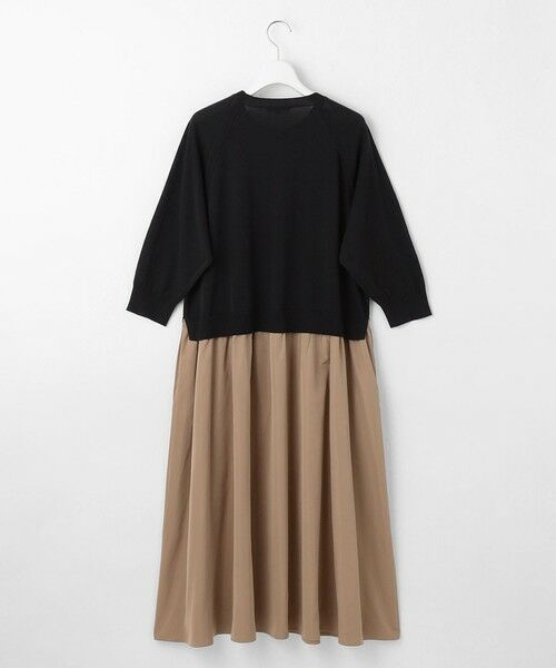 自由区 / ジユウク ロング・マキシ丈ワンピース | 【洗える】タフタコンビ ワンピース | 詳細8