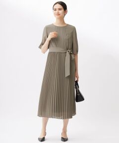 自由区 / ジユウク ロング・マキシ丈ワンピース | 【洗える】シフォンプリーツ ワンピース