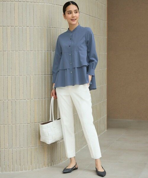 自由区 / ジユウク その他パンツ | 【SHIHOさん着用・昨年大好評・新色追加・後ろウエストゴム】シェルタリングテーパード パンツ | 詳細2