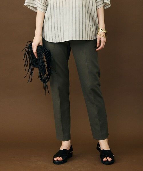 自由区 / ジユウク その他パンツ | 【SHIHOさん着用・昨年大好評・新色追加・後ろウエストゴム】シェルタリングテーパード パンツ（［新色］カーキ）