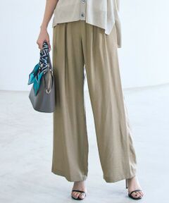 自由区 / ジユウク その他パンツ | 【SHIHOさん着用・ご好評アイテム・新色追加・セットアップ対応】エアリーツイルワイド パンツ