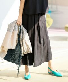 自由区 / ジユウク ショート・ハーフ・半端丈パンツ | 【カタログ掲載・ご好評アイテム・累計2500本・新色追加・ウエストゴム・セットアップ対応】エアリーツイルキュロット パンツ