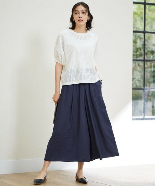 自由区 / ジユウク ショート・ハーフ・半端丈パンツ | 【セットアップ対応・接触冷感・UVケア・洗える】エアリーツイルキュロット パンツ | 詳細26