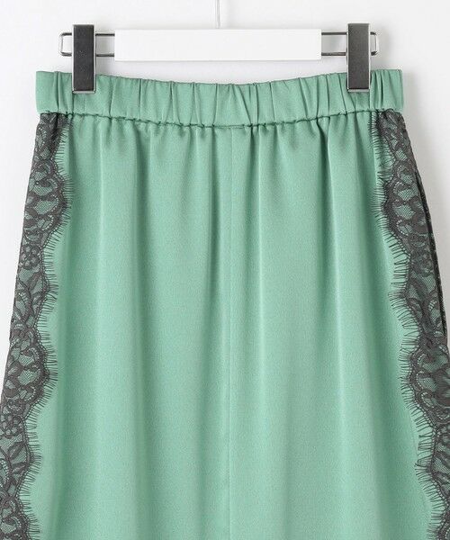 自由区 / ジユウク ミニ・ひざ丈スカート | 【洗える】サテンレース スカート | 詳細10