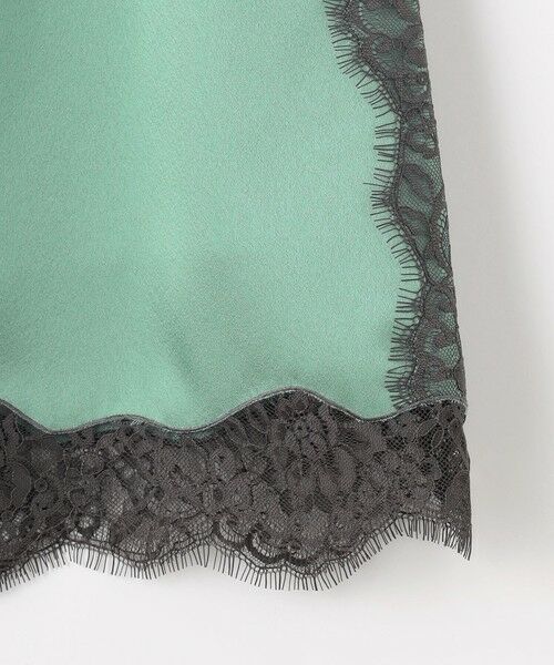 自由区 / ジユウク ミニ・ひざ丈スカート | 【洗える】サテンレース スカート | 詳細12