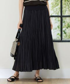 自由区 / ジユウク ロング・マキシ丈スカート | 【接触冷感・洗える】ハンドワッシャープリーツ スカート