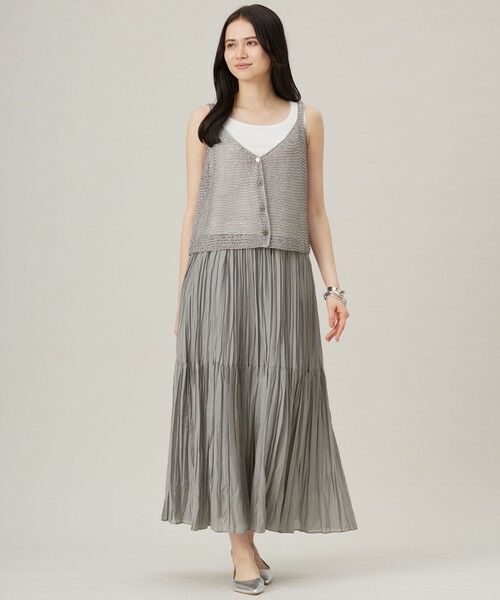 自由区 / ジユウク ロング・マキシ丈スカート | 【接触冷感・洗える】ハンドワッシャープリーツ スカート | 詳細3