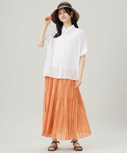 自由区 / ジユウク ロング・マキシ丈スカート | 【接触冷感・洗える】ハンドワッシャープリーツ スカート | 詳細8