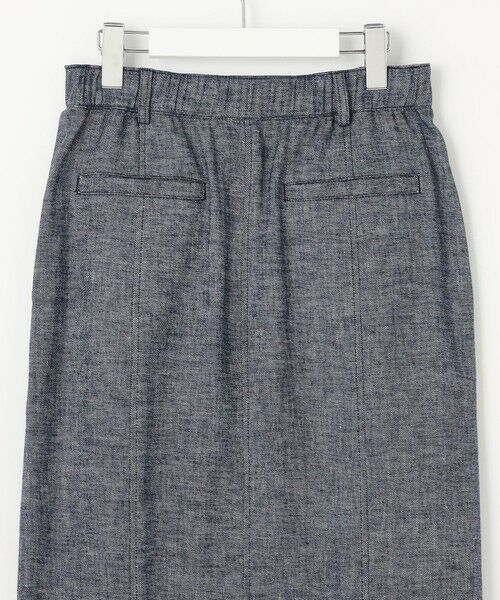 自由区 / ジユウク ミニ・ひざ丈スカート | 【洗える】コットンリネンシャンブレー スカート | 詳細22