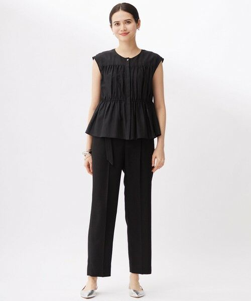 自由区 / ジユウク シャツ・ブラウス | 【カタログ掲載・洗える】シルクコットンローンフレンチスリーブ ブラウス | 詳細15