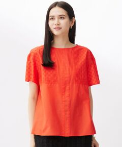 自由区 / ジユウク シャツ・ブラウス | 【接触冷感・洗える】エンブロイダリーローン Tブラウス