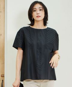 豪華 セール】 【洗える】SOMELOSクロップド丈 ブラウス （シャツ トップス