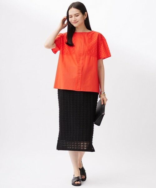 自由区 / ジユウク シャツ・ブラウス | 【接触冷感・洗える】エンブロイダリーローン Tブラウス | 詳細5