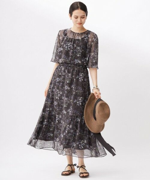 自由区 / ジユウク シャツ・ブラウス | 【セットアップ対応・洗える】ボタニカルフラワープリント ブラウス | 詳細5