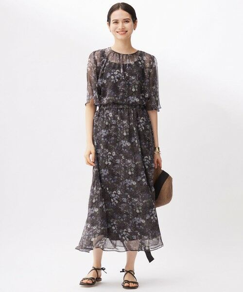 自由区 / ジユウク シャツ・ブラウス | 【セットアップ対応・洗える】ボタニカルフラワープリント ブラウス | 詳細6