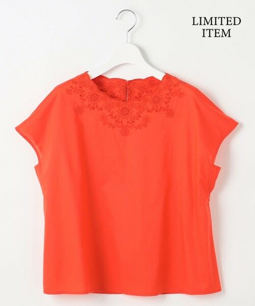 自由区 / ジユウク シャツ・ブラウス | 【WEB限定・接触冷感・洗える】エンブロイダリーローンプルオーバー ブラウス | 詳細7