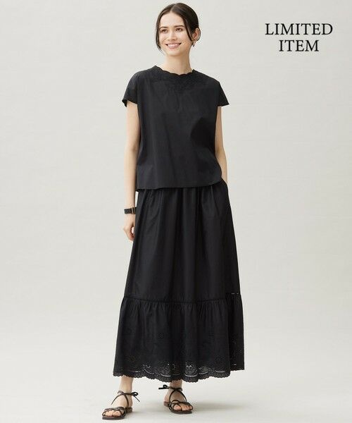 自由区 / ジユウク シャツ・ブラウス | 【WEB限定・接触冷感・洗える】エンブロイダリーローンプルオーバー ブラウス | 詳細17