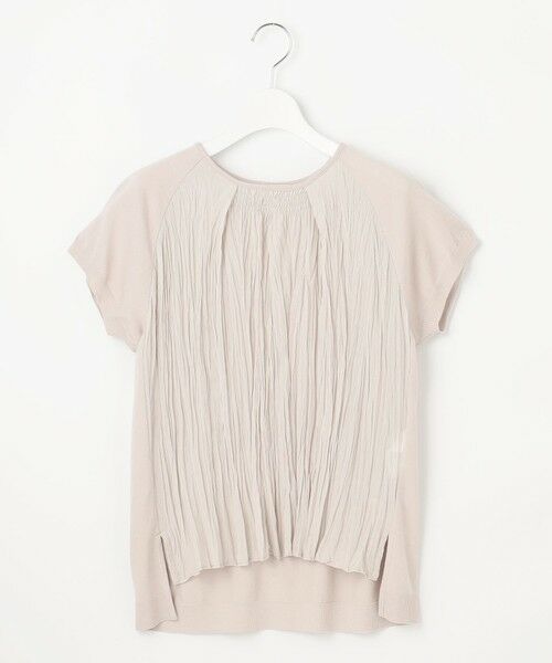 自由区 / ジユウク カットソー | 【洗える】ジョーゼットプリーツコンビ カットソー | 詳細3