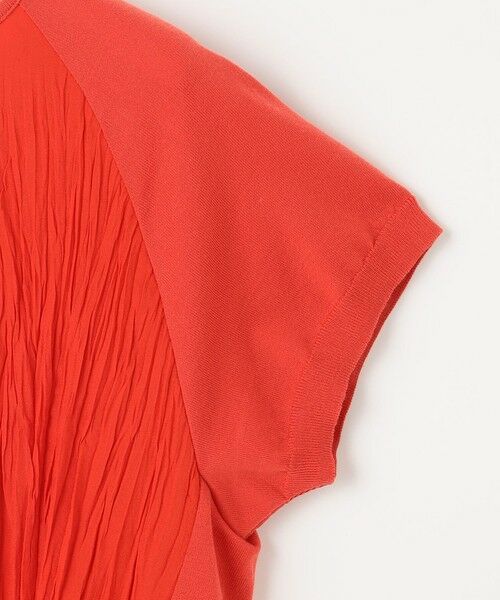 自由区 / ジユウク カットソー | 【洗える】ジョーゼットプリーツコンビ カットソー | 詳細9