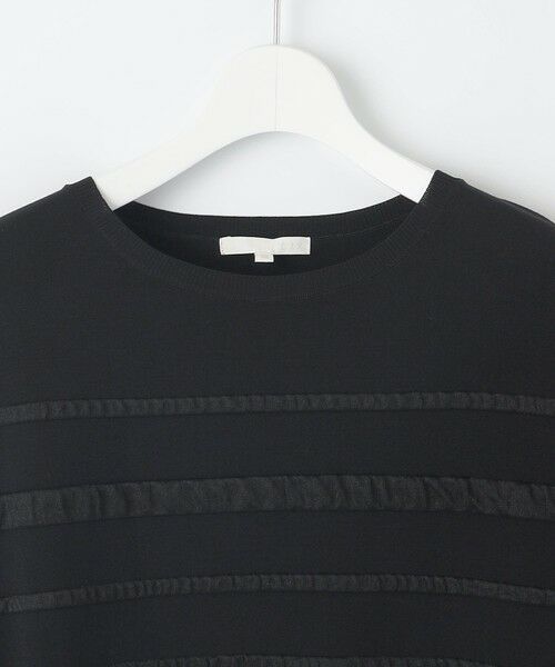 自由区 / ジユウク ニット・セーター | 【接触冷感・UVカット・洗える】クレープストレッチボーダー ニット | 詳細14
