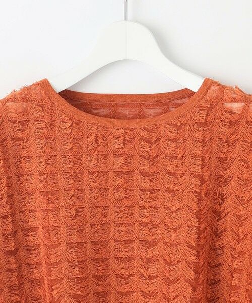 自由区 / ジユウク ニット・セーター | 【カタログ掲載・セットアップ対応・洗える】シアーカットジャカード ニット | 詳細4